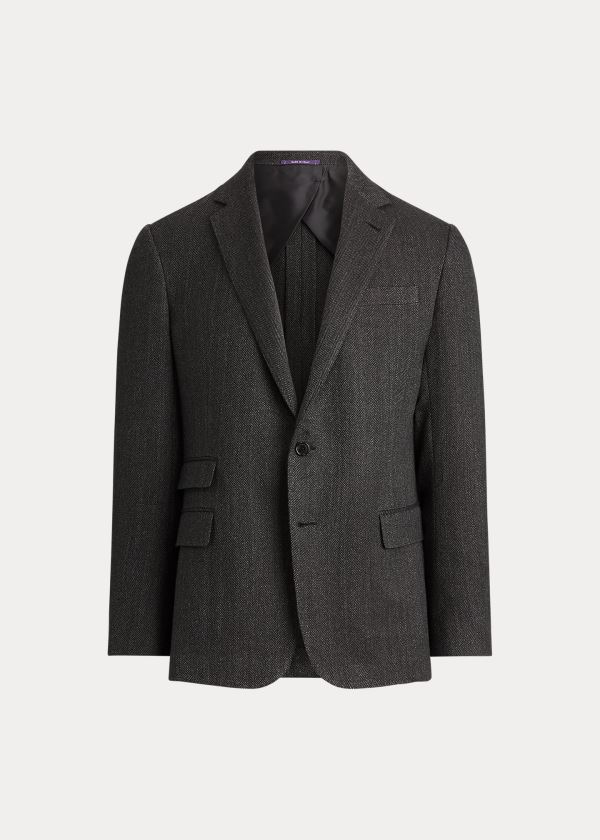 Blazer Ralph Lauren Hombre Negros / Grises - Kent Herringbone - ESJNU4518